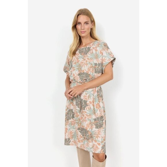 NWT SOYA CONCEPT Galina Tropical Exotic Print Dress - Picture 1 of 5
